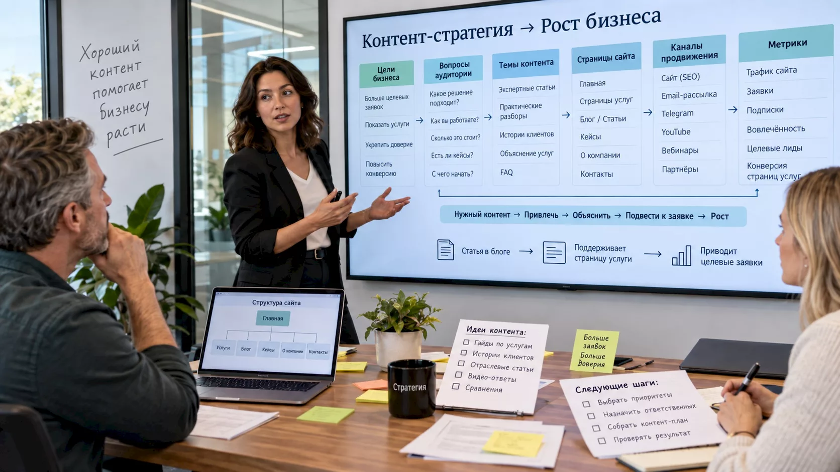 Разработка контент-стратегии