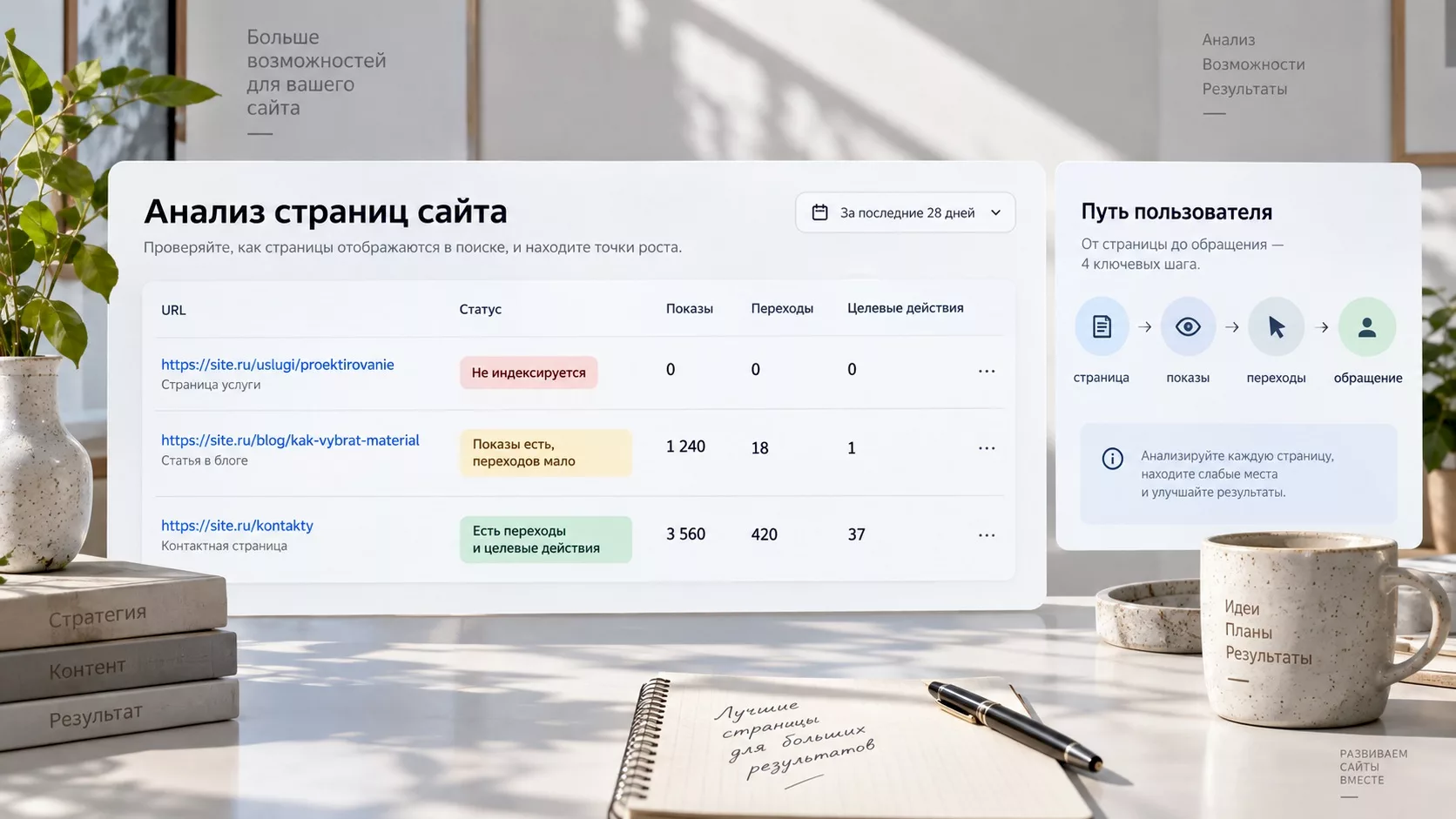 Диагностика страниц сайта перед выбором SEO-работ