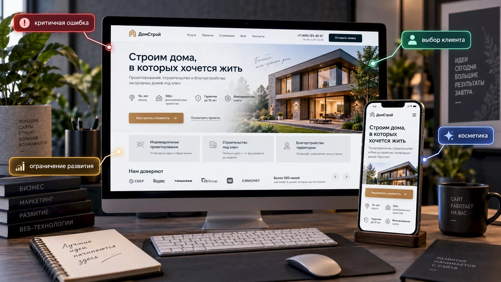 Улучшение сайта