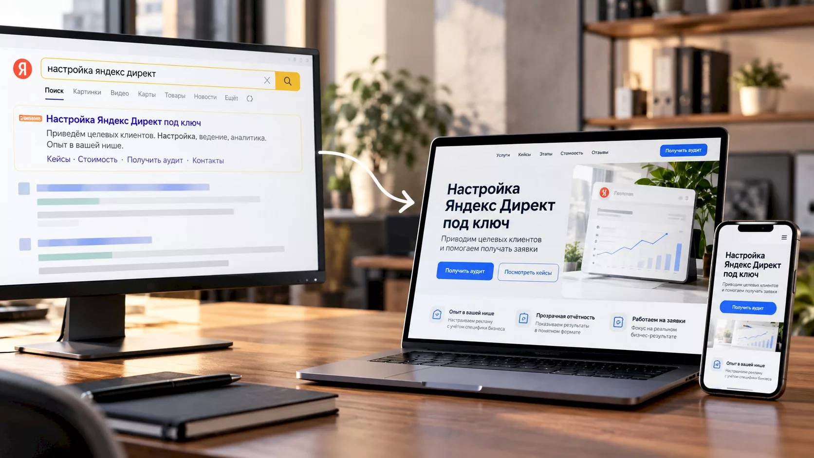 Посадочная страница под рекламу